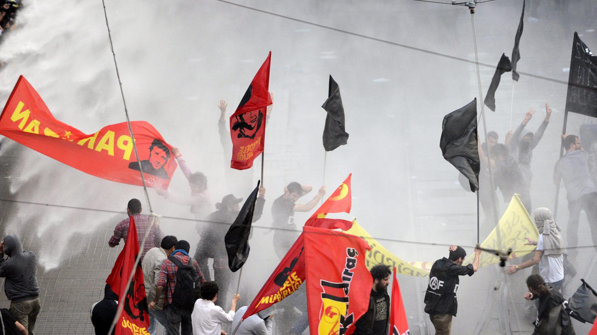 Proteste in Istanbul nach dem Grubenunglück von Soma