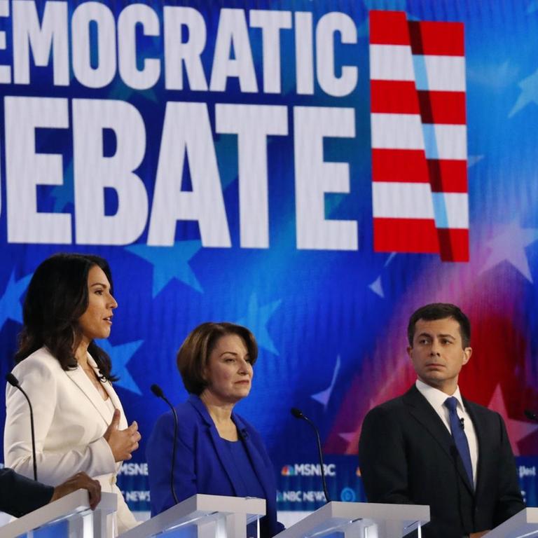 Fünfte Debatte der demokratischen Präsidentschaftsbewerber im US-Fernsehen
