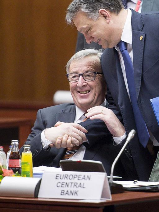 Jean-Claude Juncker und Victor Orbán