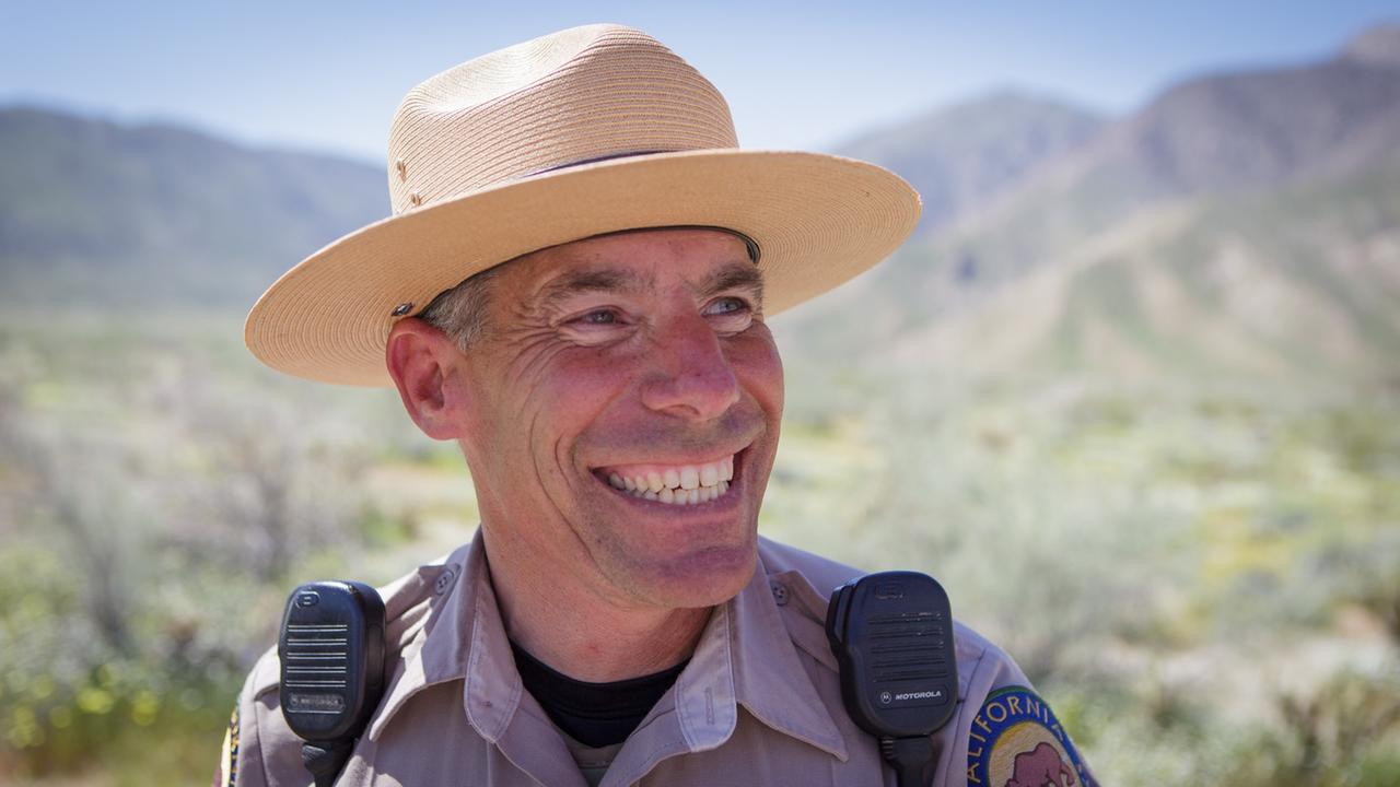 Ranger Steve Bier im Anza Borrego State Park in Kalifornien