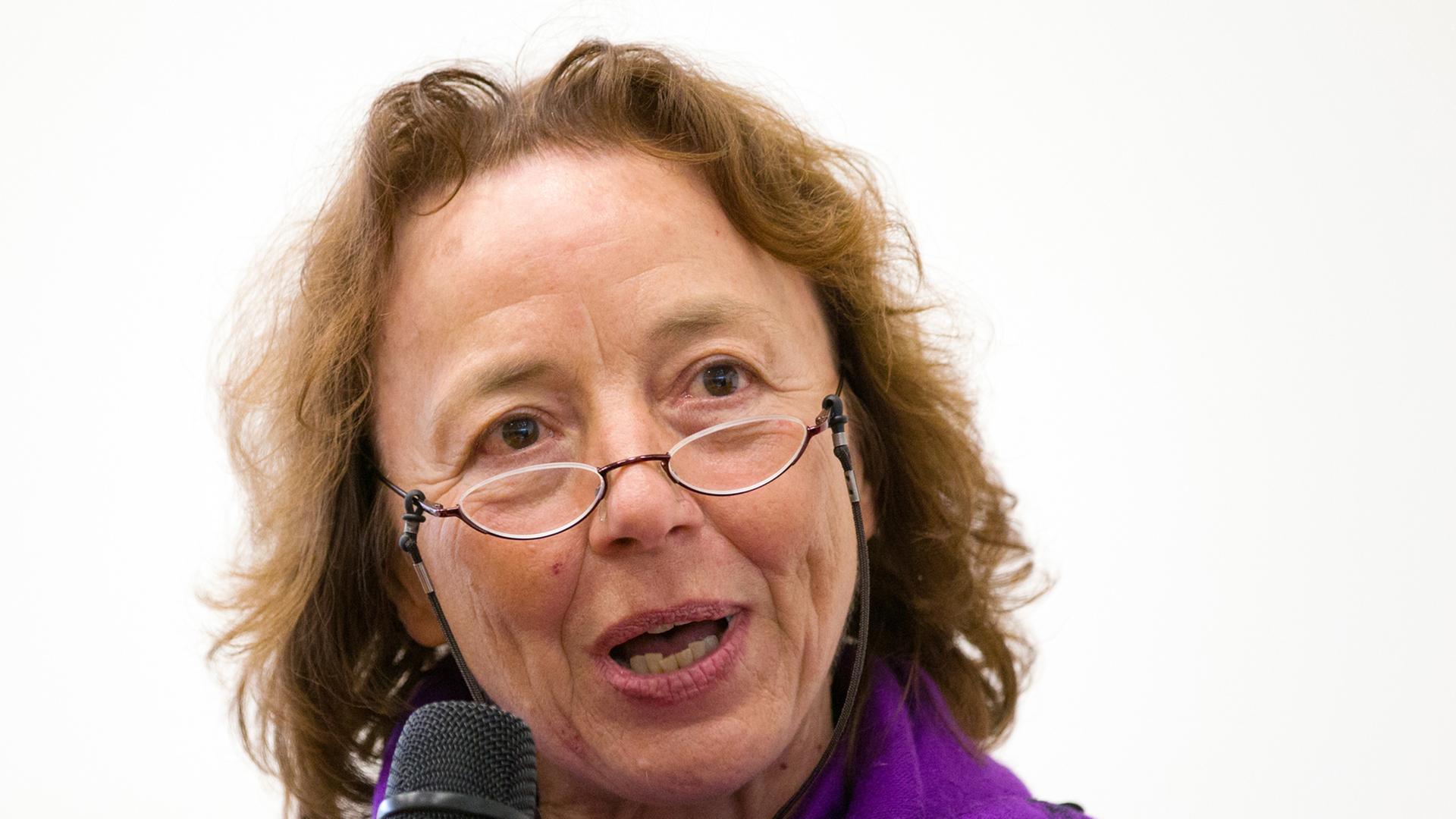 Grünen-Politikerin Ursula Eid, Vizepräsidentin der Deutschen Afrika Stiftung, aufgenommen am 12.10.2012 in der Hochschule Osnabrück.