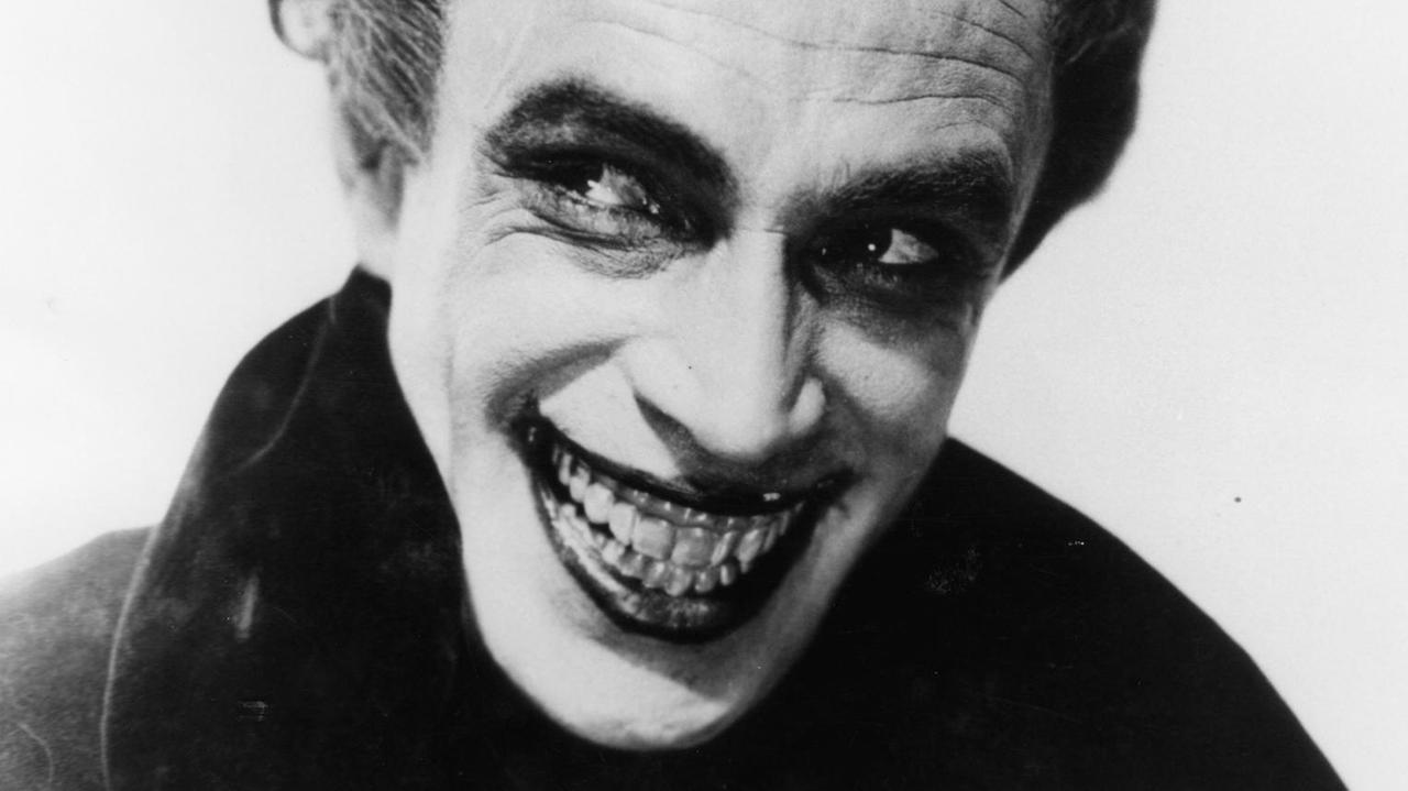 Porträt des Schauspielers Conrad Veidt als "Der Mann, der lacht"