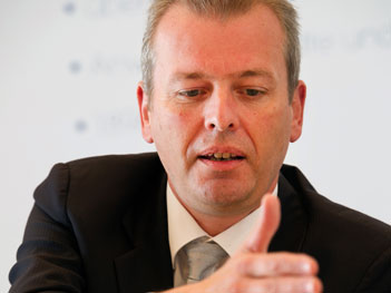 Der Nürnberger Oberbürgermeister, Ulrich Maly (SPD) während einer Pressekonferenz des Bayerischen Städtetages