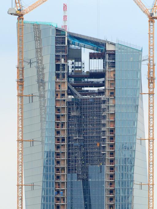 Hochhaus Neubau der Europäischen Zentralbank