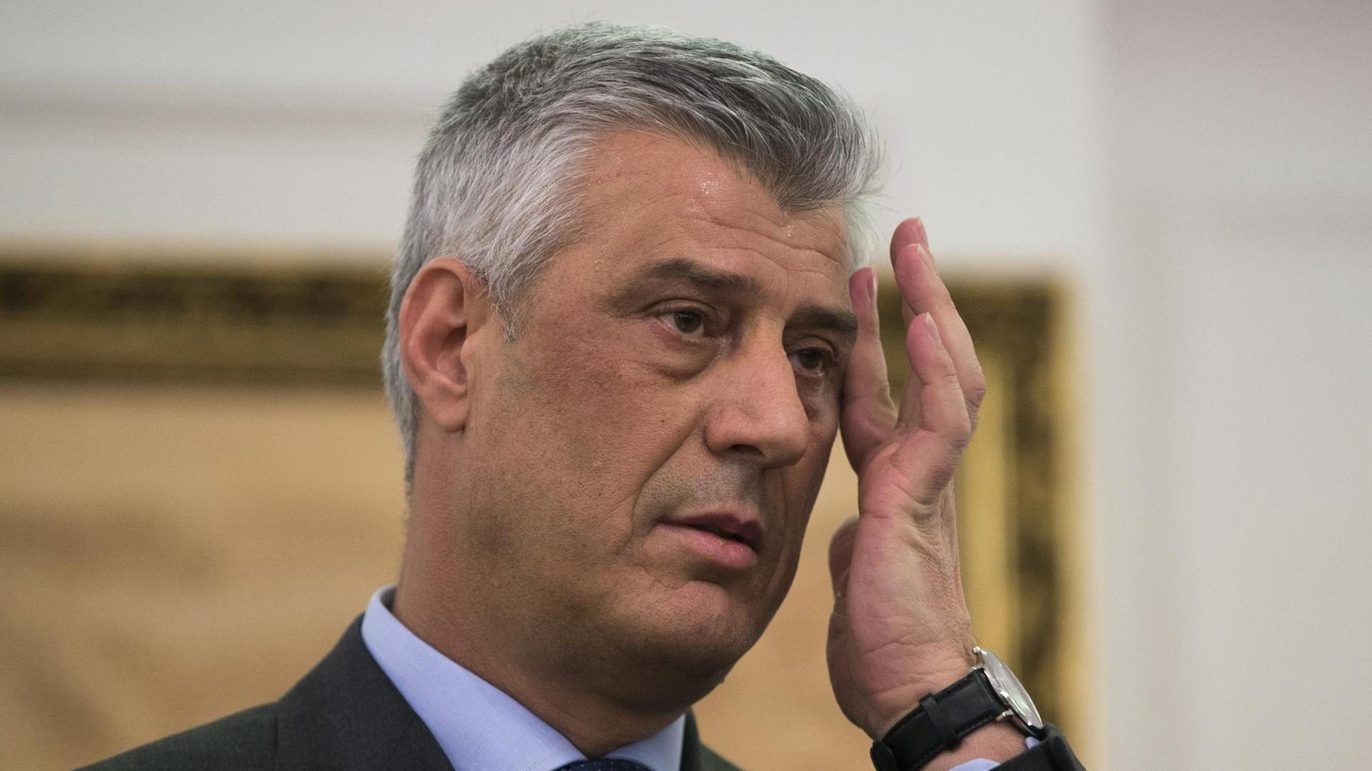 Kosovos Präsident Hashim Thaci Kosovos Präsident Hashim Thaci