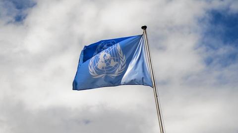 Die Flagge der Vereinten Nationen