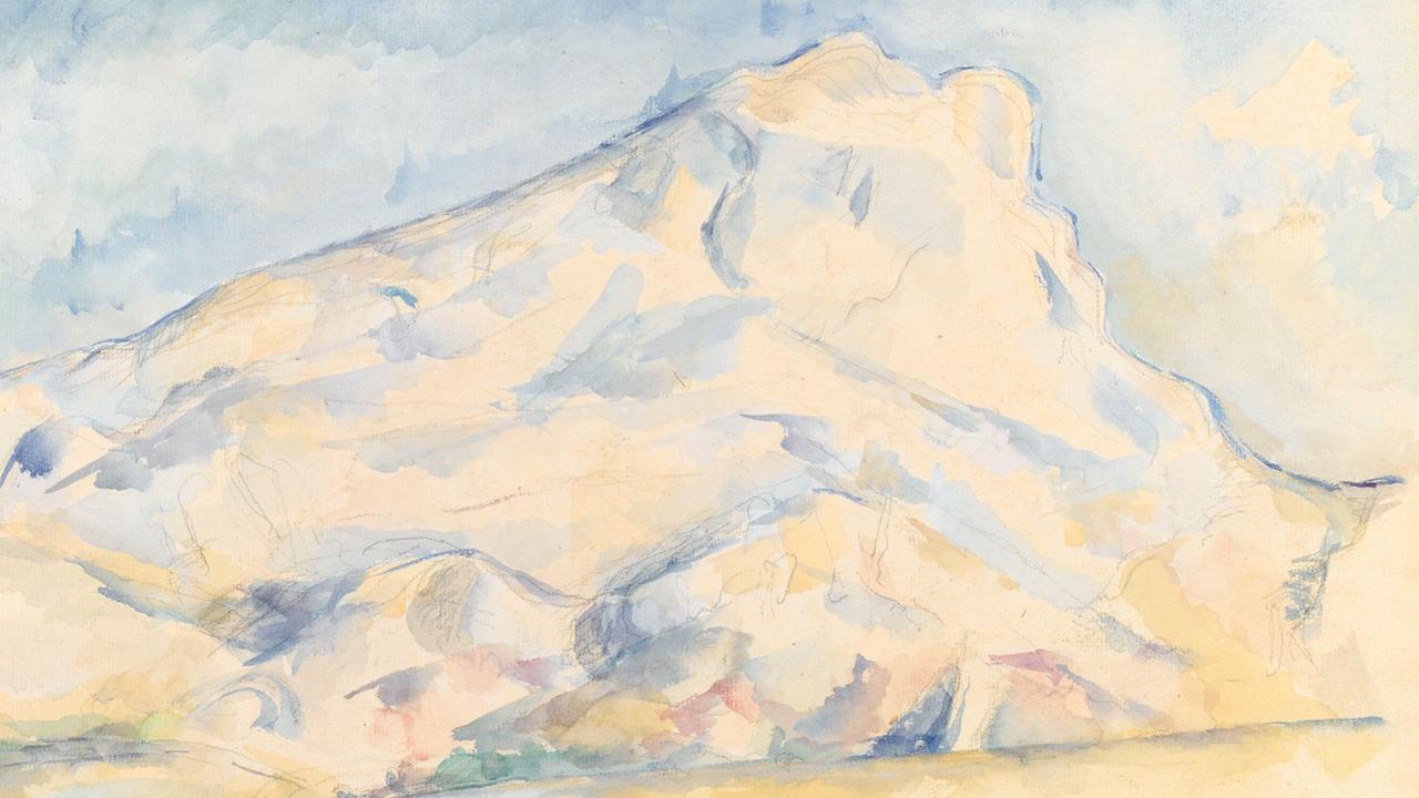 Die Skizze «La montagne Sainte Victoire» (1900-1902, Aquarell auf Graphitstift) des französischen Künstlers Paul Cezanne (1839-1906) gehört zu den Exponaten der Ausstellung «Archive des Traums» im Pariser Musée de l'Orangerie. 