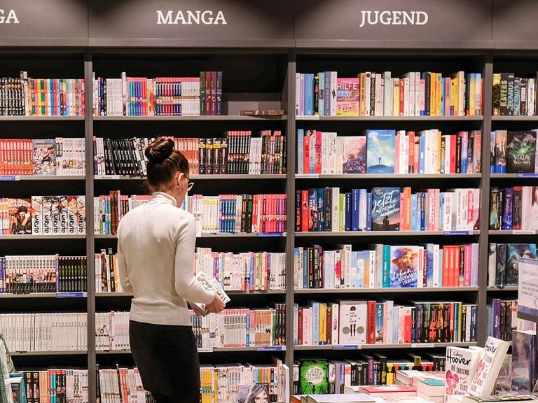 Eine Buchhandlung in Berlin.