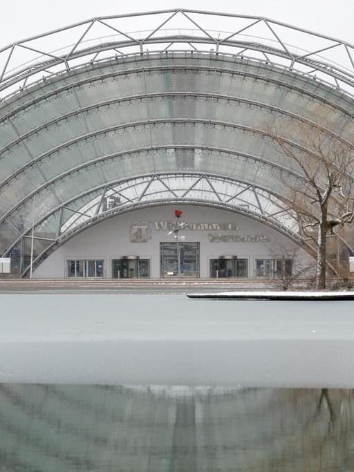 Die Glashalle der Leipziger Messe.
