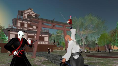 Das Symbolfoto zeigt eine Szene der Internet-Welt "Second Life" mit zwei kämpfenden Avataren (undatiertes Handout). Im Hinduismus ist ein Avatar ein Stellvertreter Gottes auf Erden, bei Second Life bezeichnet Avatar den virtuellen Stellvertreter einer reellen Person. Second Life ist eine von Linden Labs in San Francisco entwickelte und 2003 publizierte Web-3D Simulation, in der die User wie in einem "Chatroom" miteinander kommunizieren können. Das neue an Second Life ist die Möglichkeit, als User durch die Entwicklung eingener Programme die virtuelle Welt zu erweitern, Angebote zu schaffen und diese gegen Entgeld anbieten zu können. Mittlerweile überschreitet die Zahl der Second Life-Bewohner die 2-Millionen-Grenze. Foto: