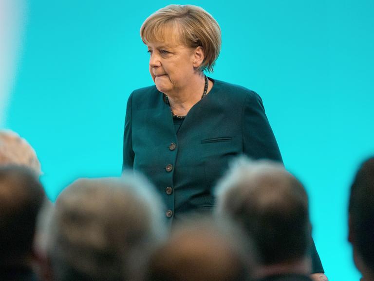 Angela Merkel auf dem Führungstreffen der Wirtschaft
