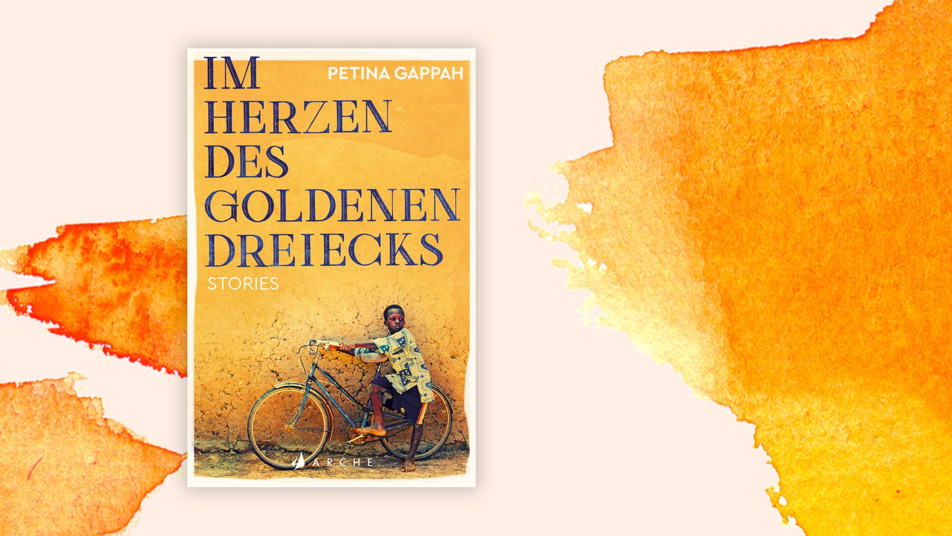 Cover von Petina Gappahs Buch „Im Herzen des goldenen Dreiecks“ vor Deutschlandfunk Kultur Hintergrund.