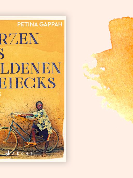 Cover von Petina Gappahs Buch „Im Herzen des goldenen Dreiecks“ vor Deutschlandfunk Kultur Hintergrund.