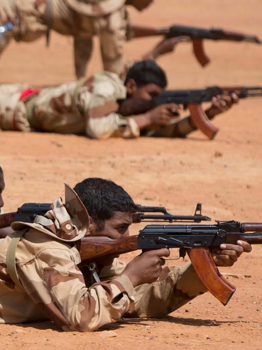 Malische Soldaten in der Ausbildung - unterstützt von der Bundeswehr
