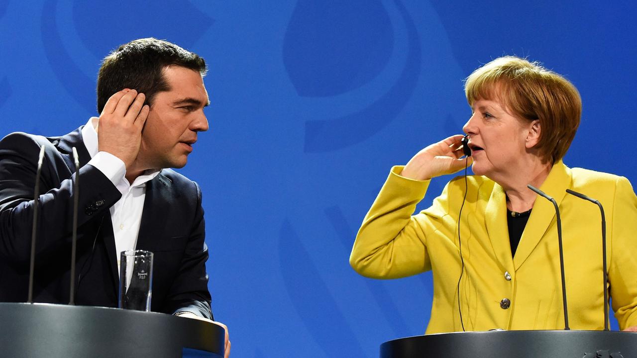 Bundeskanzlerin Angela Merkel und Griechenlands Ministerpräsident Alexis Tsipras in Berlin.