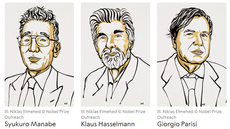 Der Nobelpreis in Physik 2021 geht an die beiden Klimaforscher Syukuro Manabe und Klaus Hasselmann sowie an Giorgio Parisi