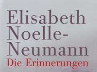 Elisabeth Noelle-Neumann: Die Erinnerungen (Coverausschnitt)