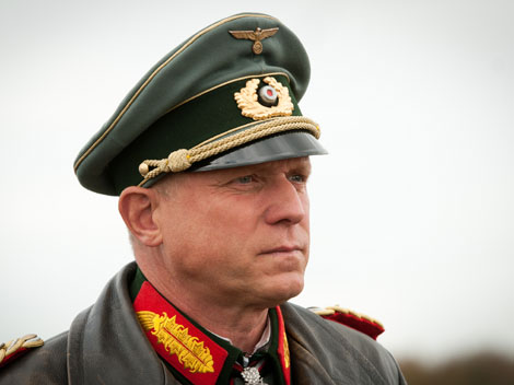 Der Schauspieler Ulrich Tukur als Erwin Rommel Der Schauspieler Ulrich Tukur als Erwin Rommel