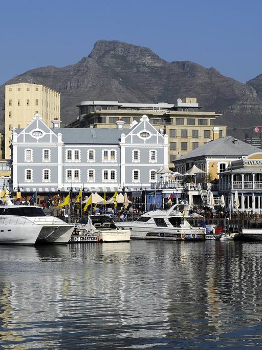 Die Waterfront in Kapstadt. Hier entsteht mit dem MOCAA das größte Kunstmuseum Afrikas.