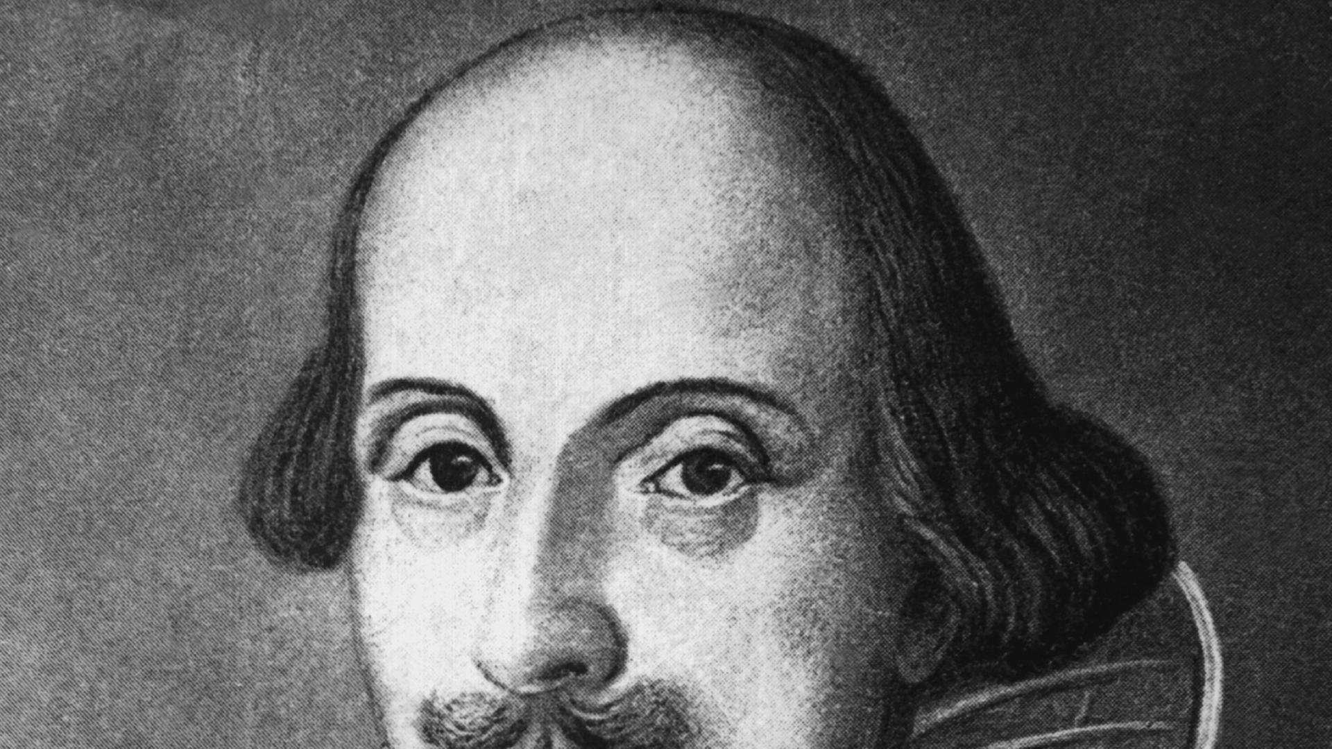 William Shakespeare - eine zeitgenössische Darstellung 