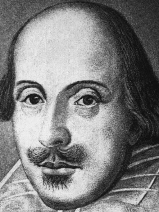 William Shakespeare - eine zeitgenössische Darstellung des erfolgreichsten Bühnenautors aller Zeiten.