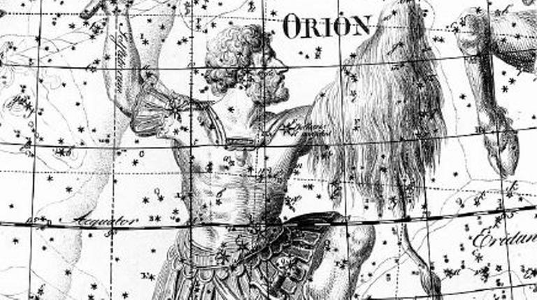 Der obere Teil des Orion in einer historischen Darstellung