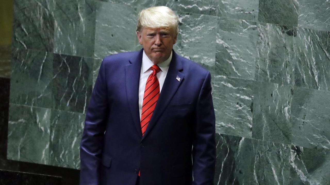 Donald Trump bei der UNO in New York.