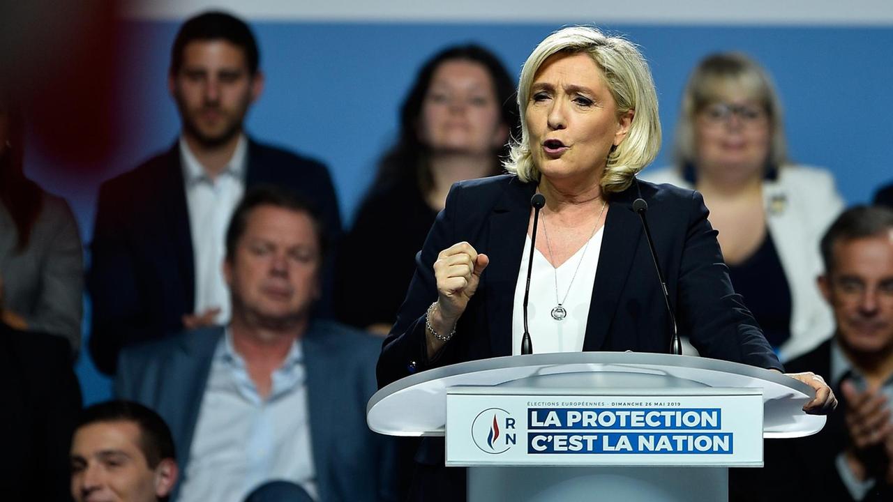 Marine Le Pen von Frankreichs rechtspopulistischer Partei Rassemblement National