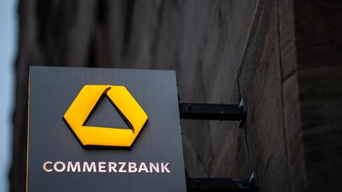 Das Logo der Commerzbank