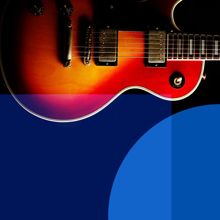 Das Logo der Sendung Rock et cetera zeigt eine elektrische Gitarre