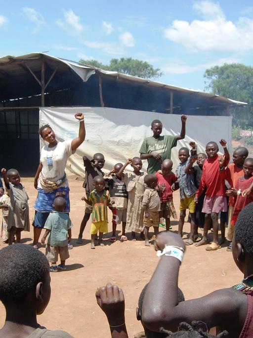 Ein Flüchtlingslager in Uganda.