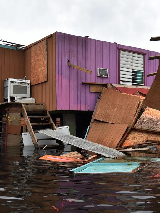 Der Hurrikan "Maria" hat in Puerto Rico schwere Schäden angerichtet (21.9.2017). Der Hurrikan "Maria" hat in Puerto Rico schwere Schäden angerichtet (21.9.2017).