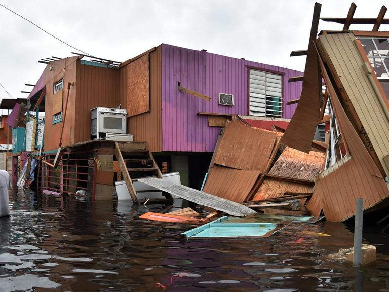 Der Hurrikan "Maria" hat in Puerto Rico schwere Schäden angerichtet (21.9.2017). Der Hurrikan "Maria" hat in Puerto Rico schwere Schäden angerichtet (21.9.2017).