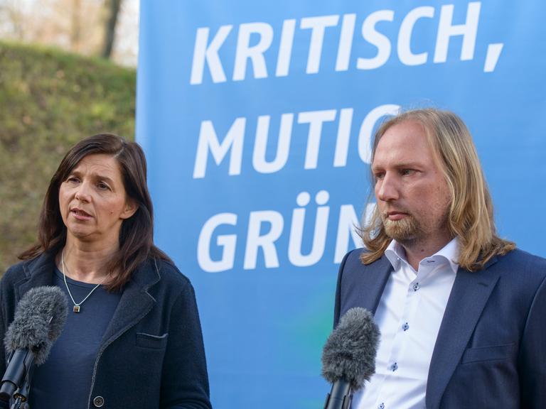 Anton Hofreiter und Katrin Göring-Eckardt, die Fraktionsvorsitzenden der Grünen