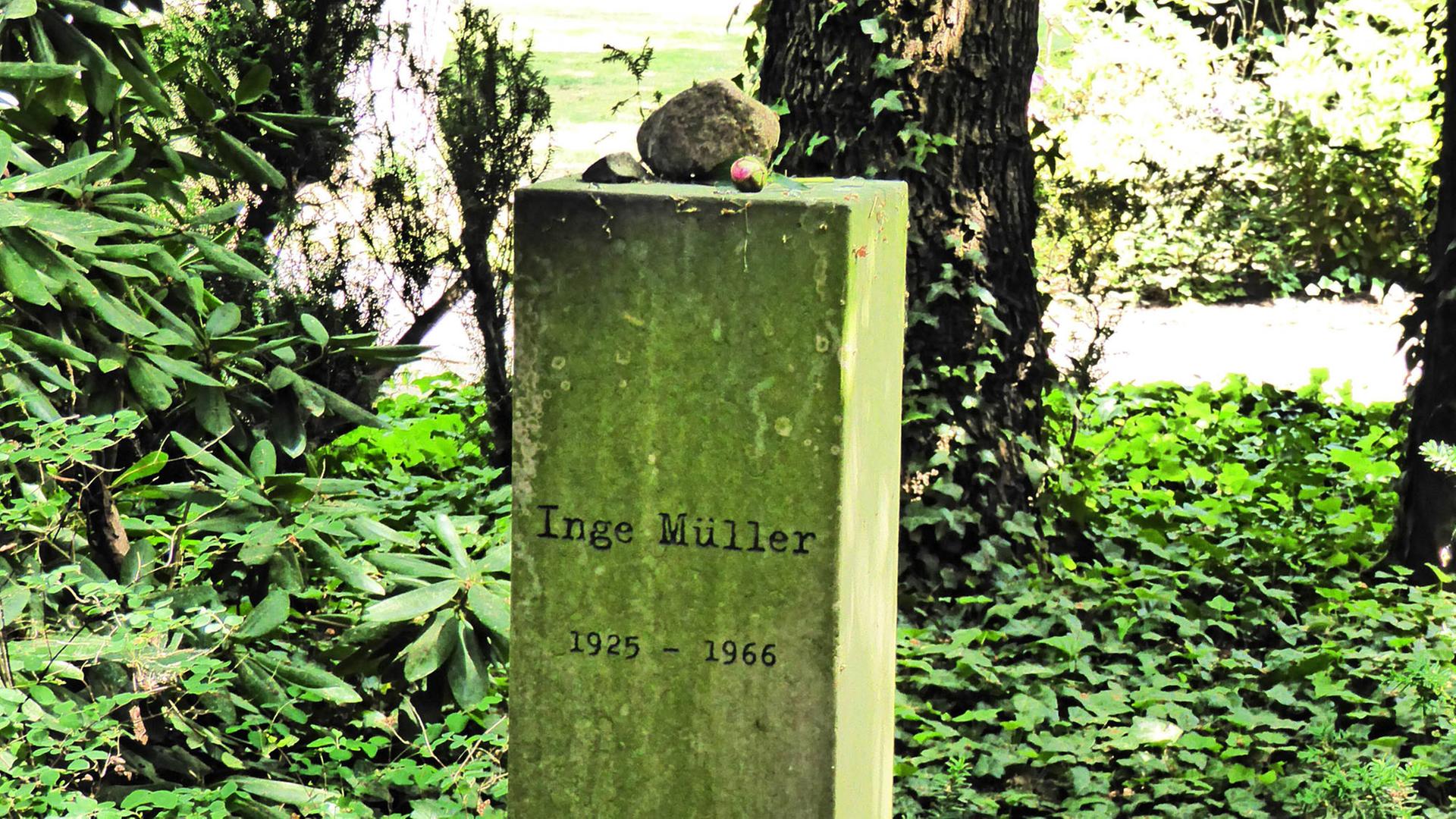 Das Grab von Inge Müller in Berlin Pankow.