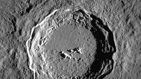Das Mond-Quincunx (nicht im Bild) zeigt sich etwas links oberhalb des Kraters Copernicus