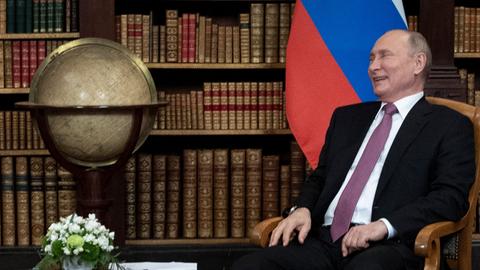 Der russische Präsident Putin beim G7 Gipfel in Genf