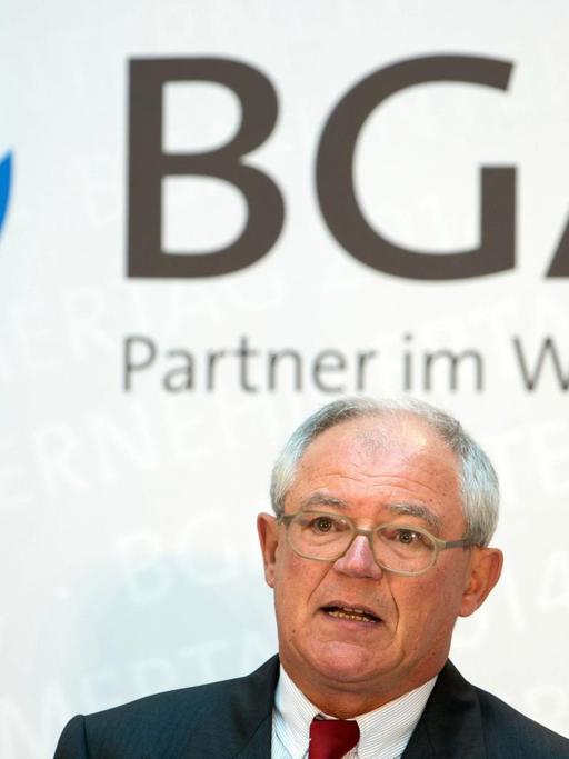 Der Präsident des Bundesverbandes Großhandel, Außenhandel, Dienstleistungen (BGA), Anton Börner.