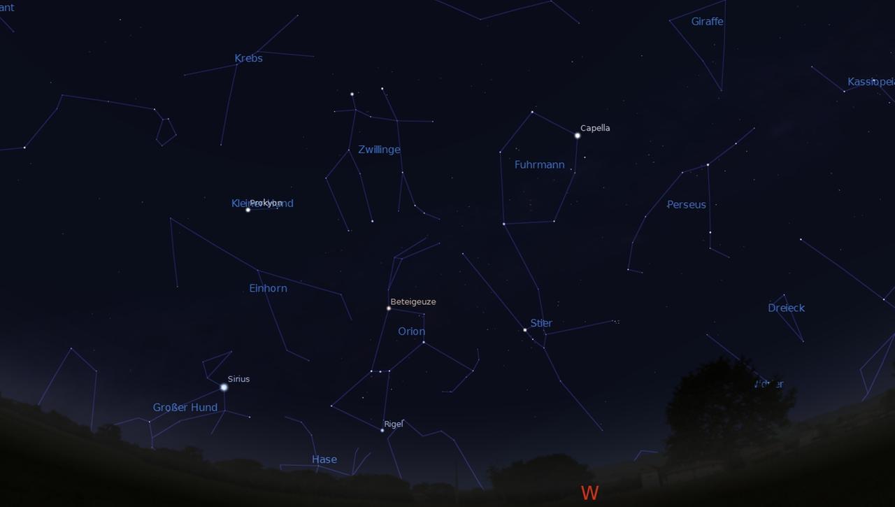 Orion, Stier, Zwillinge & Co. : die offiziellen Sternbilder am Winterhimmel 