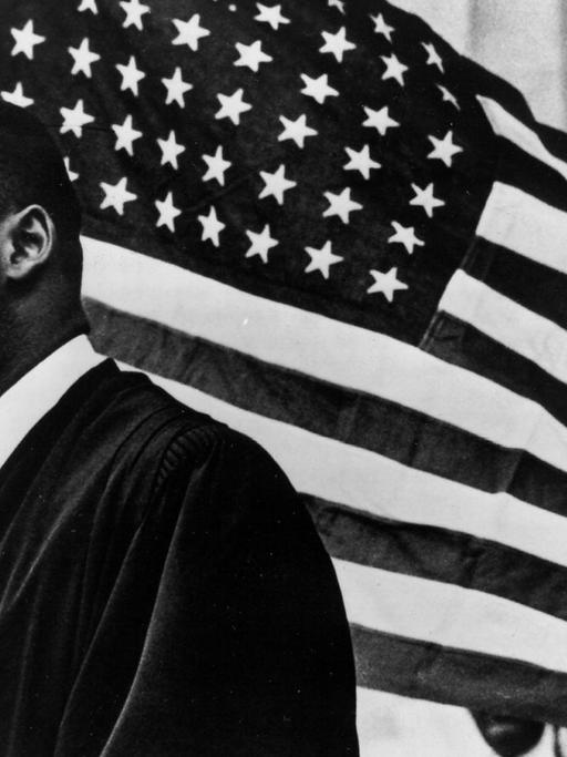 Martin Luther King jr. bei einer Rede am 01. Januar 1960 in den USA