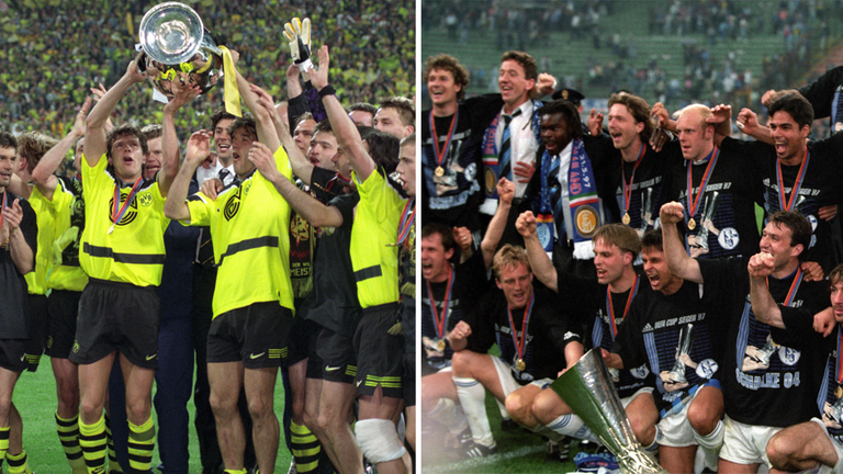 FC Schalke 04 holt 1997 sensationell den Europapokal, Dortmund gewinnt die Champions League