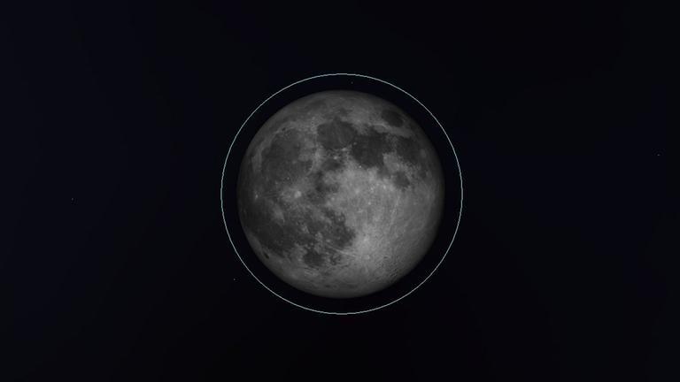 Übermorgen Abend geht der kleinste Vollmond des Jahres auf, und wir erleben die kürzeste Vollmondnacht des Jahres; die blaue Linie gibt die Größe des größten Vollmondes in diesem Jahr wieder. Übermorgen Abend geht der kleinste Vollmond des Jahres auf, und wir erleben die kürzeste Vollmondnacht des Jahres; die blaue Linie gibt die Größe des größten Vollmondes in diesem Jahr wieder.