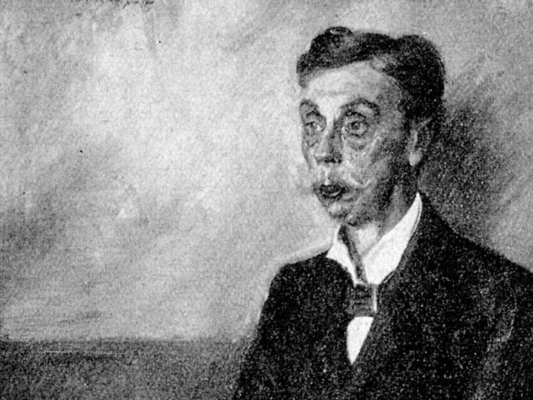Undatiertes Porträt des deutschen Schriftstellers Eduard von Keyserling (1855-1918).