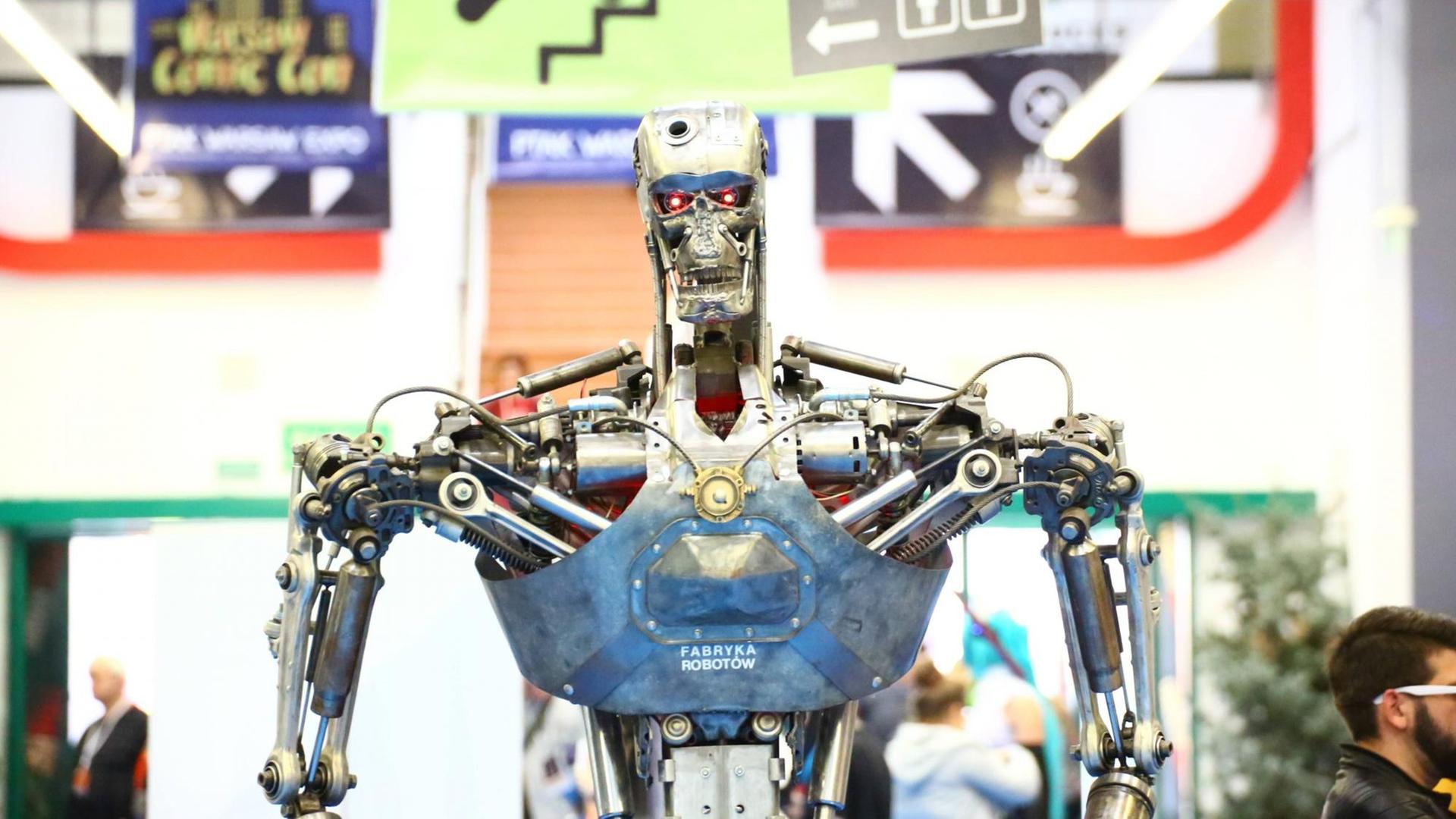 Roboter auf einer Comic-Show in Polen.