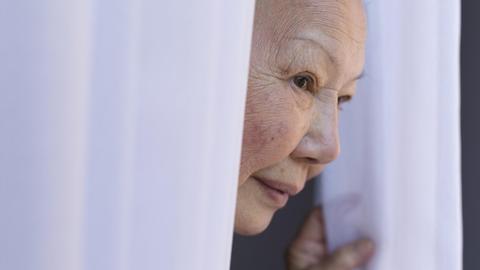 Porträt von Đỗ Mui, der Mutter von Đỗ Anh Lân.