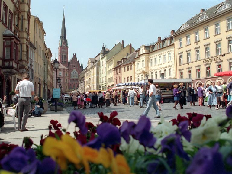 Blick auf den Marktplatz der einstigen Residenzstadt Altenburg