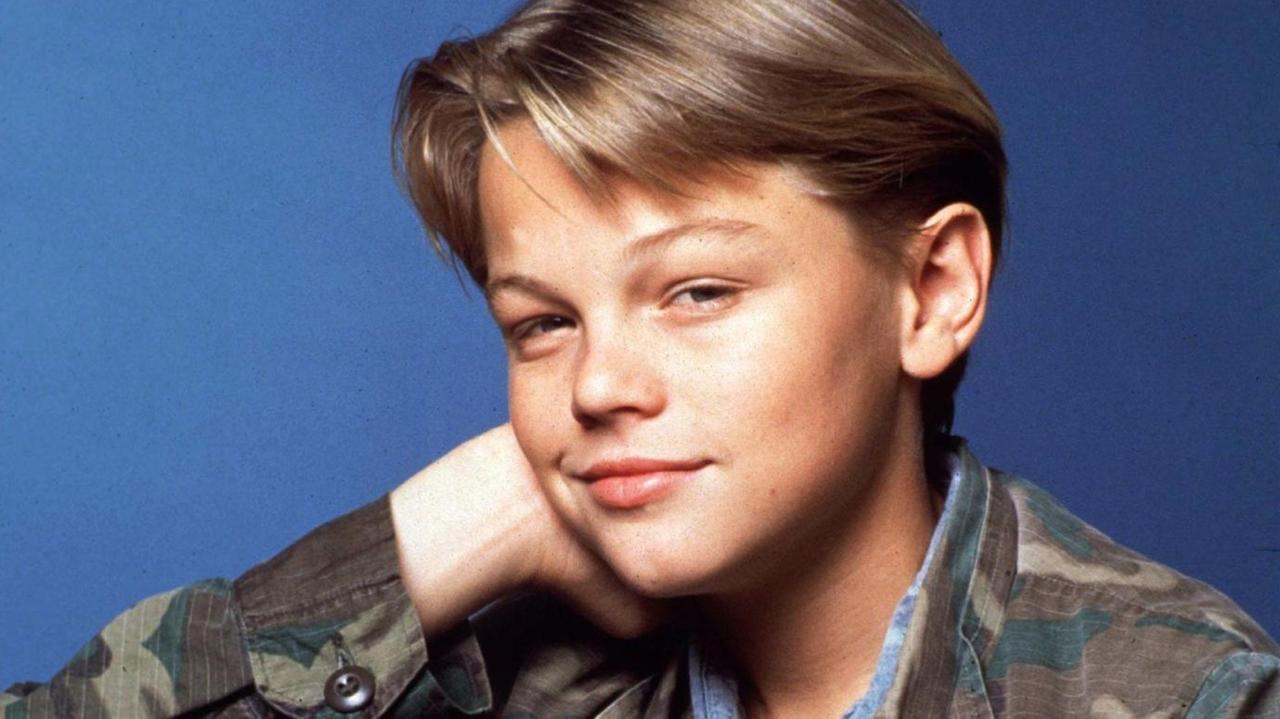 Porträt von Leonardo DiCaprio als 15-Jähriger.