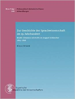 Cover Klaus Strunk "Zur Geschichte der Sprachwissenschaft im 19. Jahrhundert"