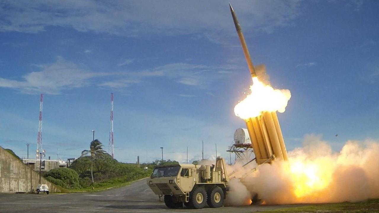 Test eines Geschosses des US-Raketenabwehrsystems THAAD in Südkorea.