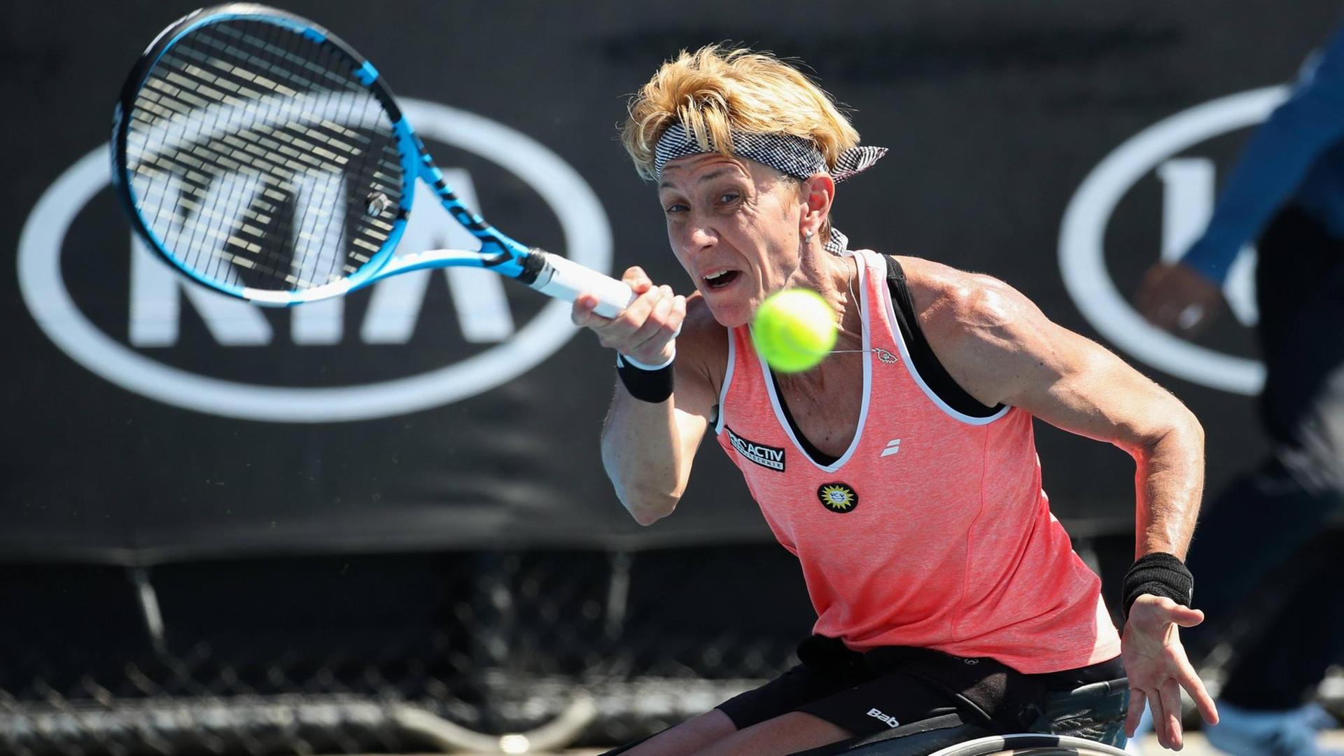 Sabine Ellerbrock Rollstuhl-Tennisspielerin bei den Australian Open